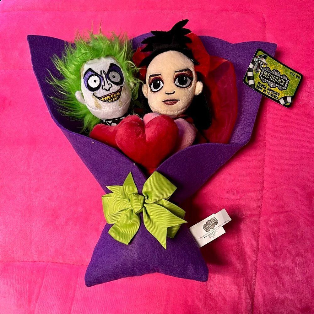 Beetlejuice Floral Bouquet Plush Lydia Halloween NWT